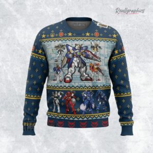 gundam wing spirited christmas ugly sweater anime xmas gift ideas 1 nlhm12