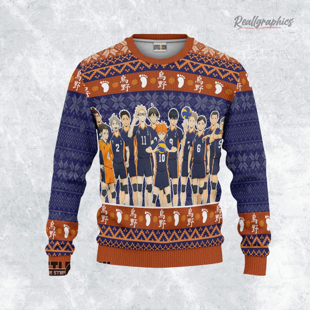 haikyuu sweatshirt karasuno high ugly sweater 2 jbi6sm