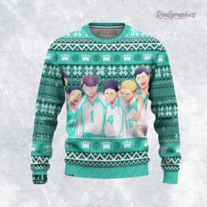 haikyuu ugly christmas sweater aoba johsai high xmas ugly sweatshirt sweater 1 opdxav