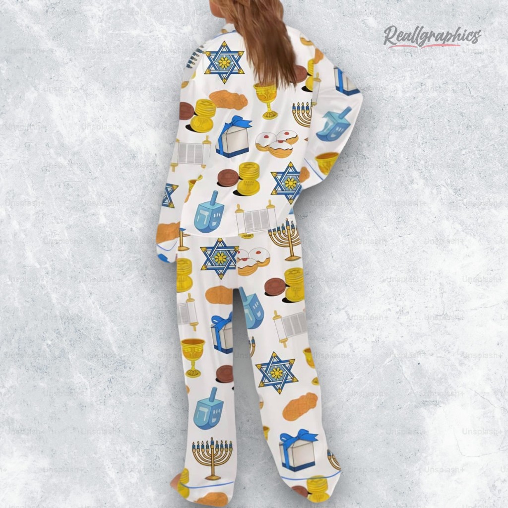 Hanukkah Satin Pajama Set Hanukkah Satin Pajama Set