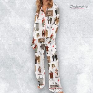 home alone christmas silky satin pajama set 1 cnumuk