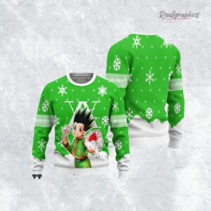 hunter x hunter gon freecss anime christmas ugly sweater anime xmas gift ideas 3 mxzywg