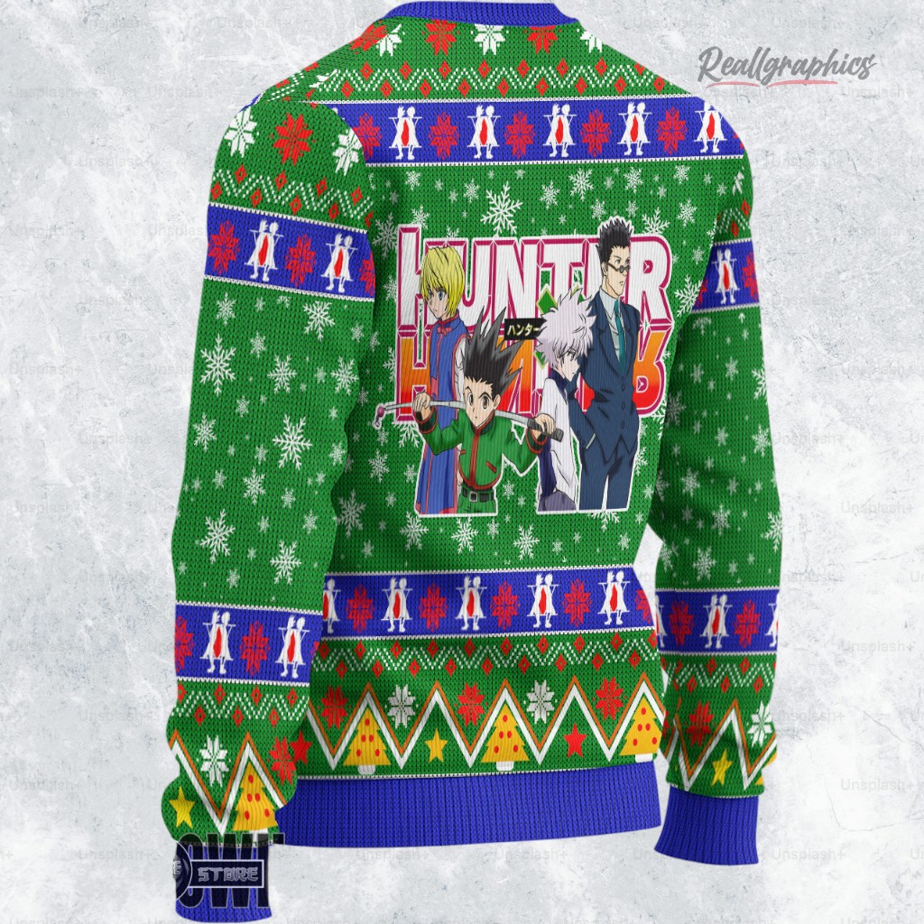 hunter x hunter ugly christmas sweater 2 kzpweb