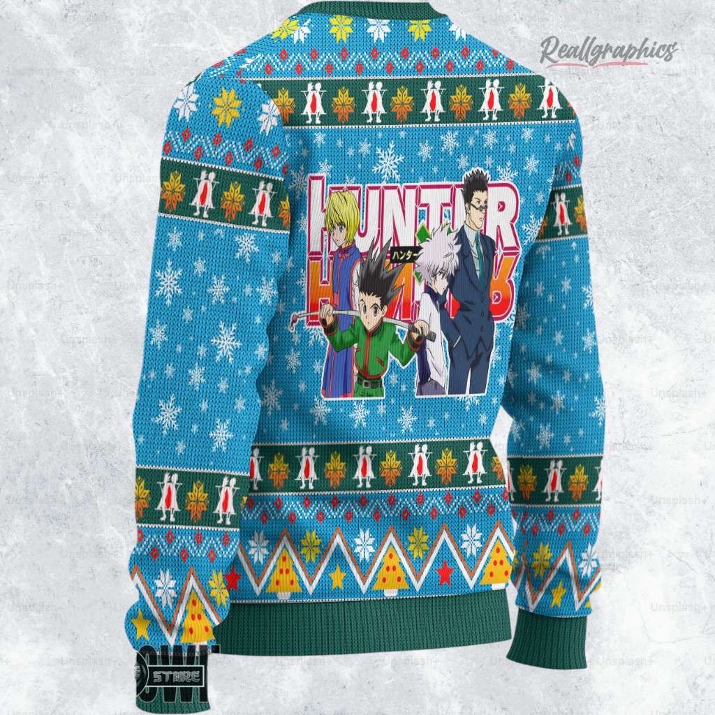 hunter x hunter ugly sweater leorio sweatshirt 2 uzjslg