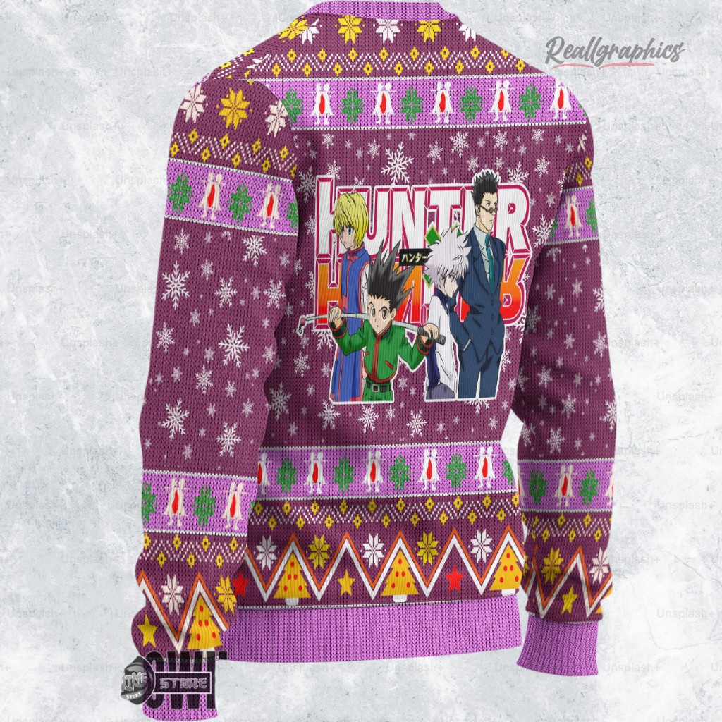 hunter x hunter ugly sweater machi xmas ugly sweatshirt sweater 2 tgdw9d