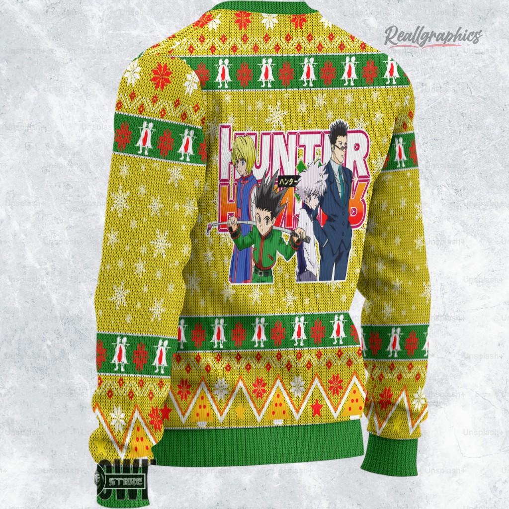 hunter x hunter ugly sweater pariston xmas ugly sweatshirt sweater 2 fyyq9w