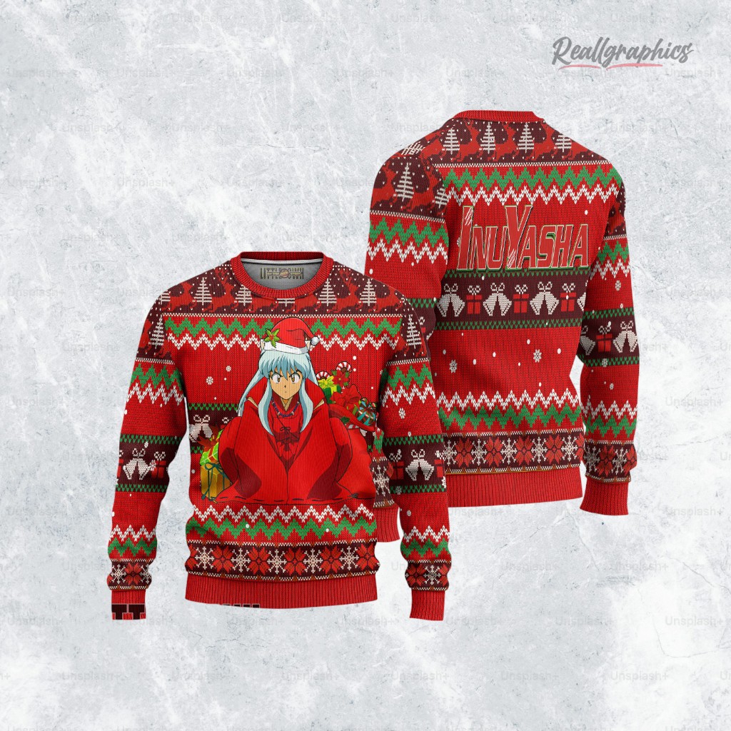 inuyasha-ugly-christmas-sweater-red-3_a74cao inuyasha ugly christmas sweater red 3 a74cao