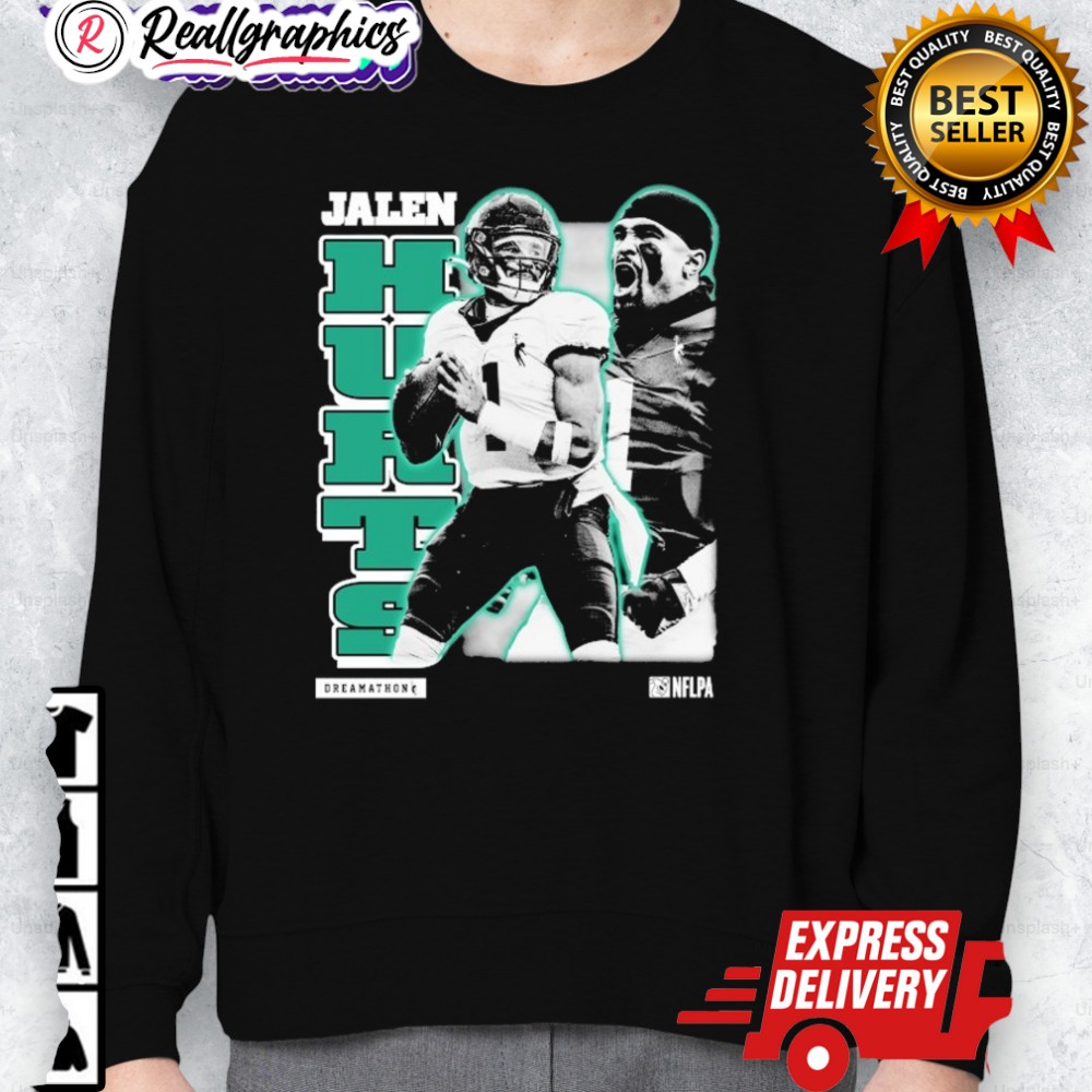 jalen hurts x dreamathon philadelphia eagles philly nflpa shirt 2 zicnez