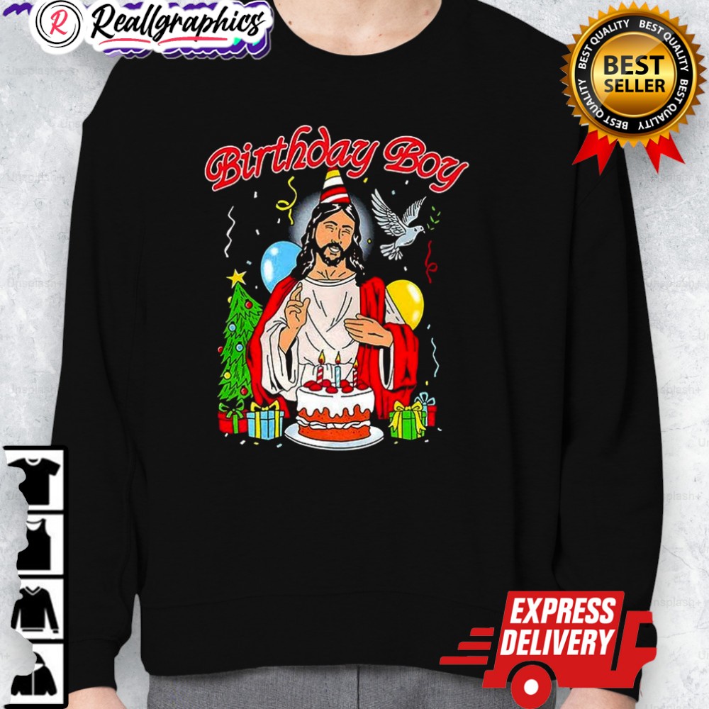 jesus birthday boy merry christmas shirt 2 x8npny