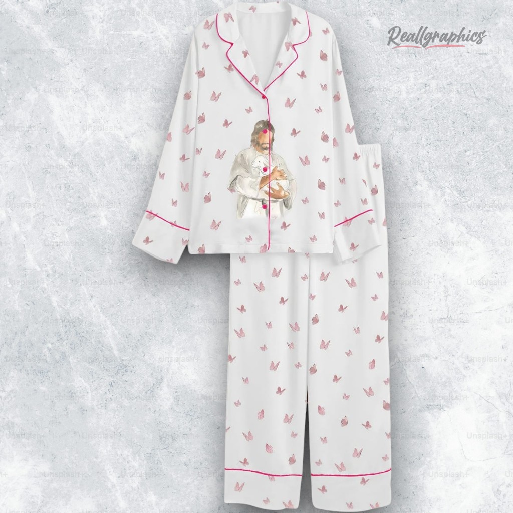 Jesus Christian Satin Pajama Set Jesus Christian Satin Pajama Set