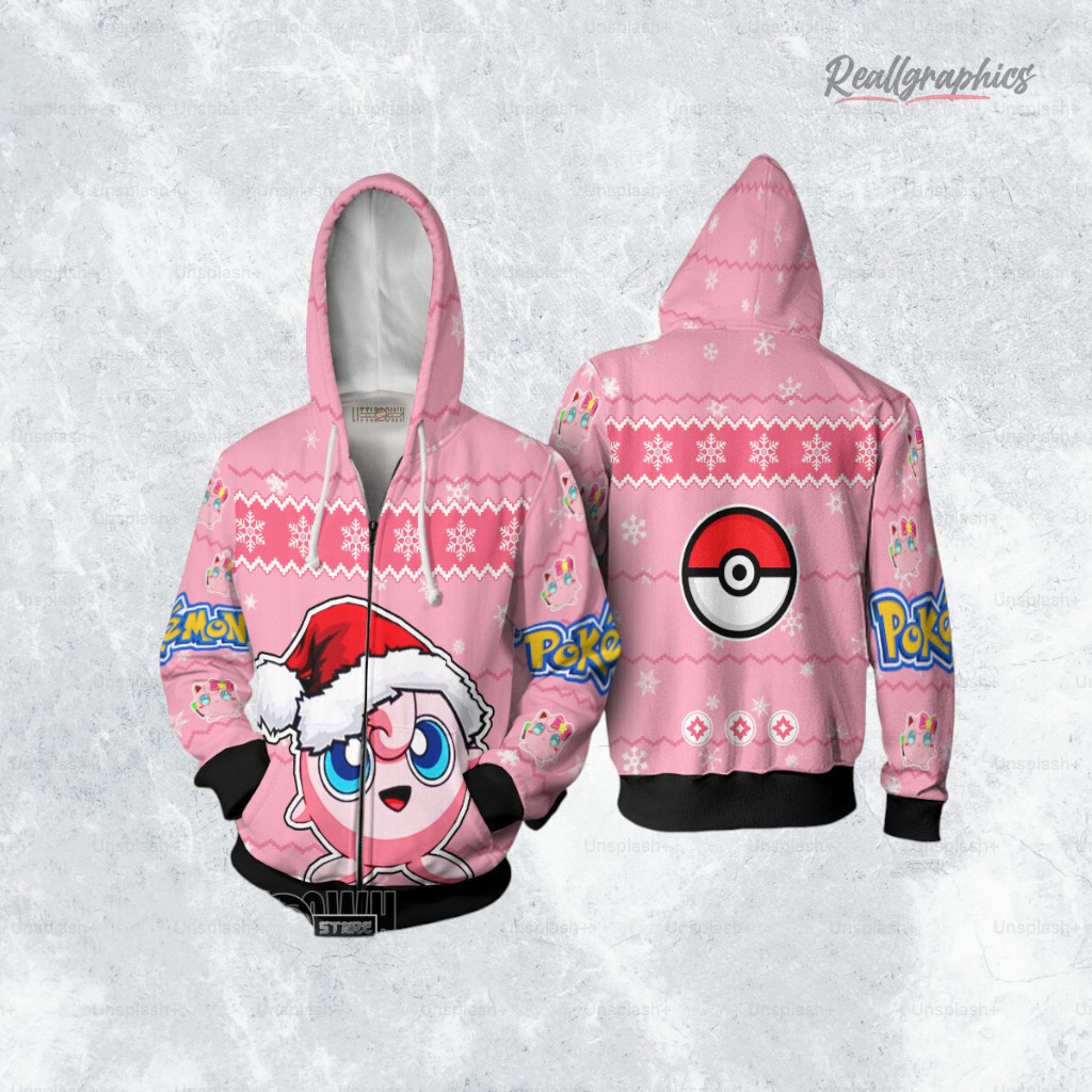 jigglypuff pokemon anime christmas ugly sweater anime xmas gift ideas 2 senpti