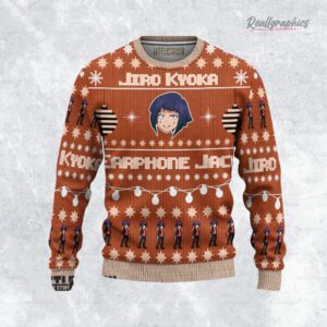 jiro kyoka ugly christmas sweater my hero academia sweatshirt 1 b3bmvc