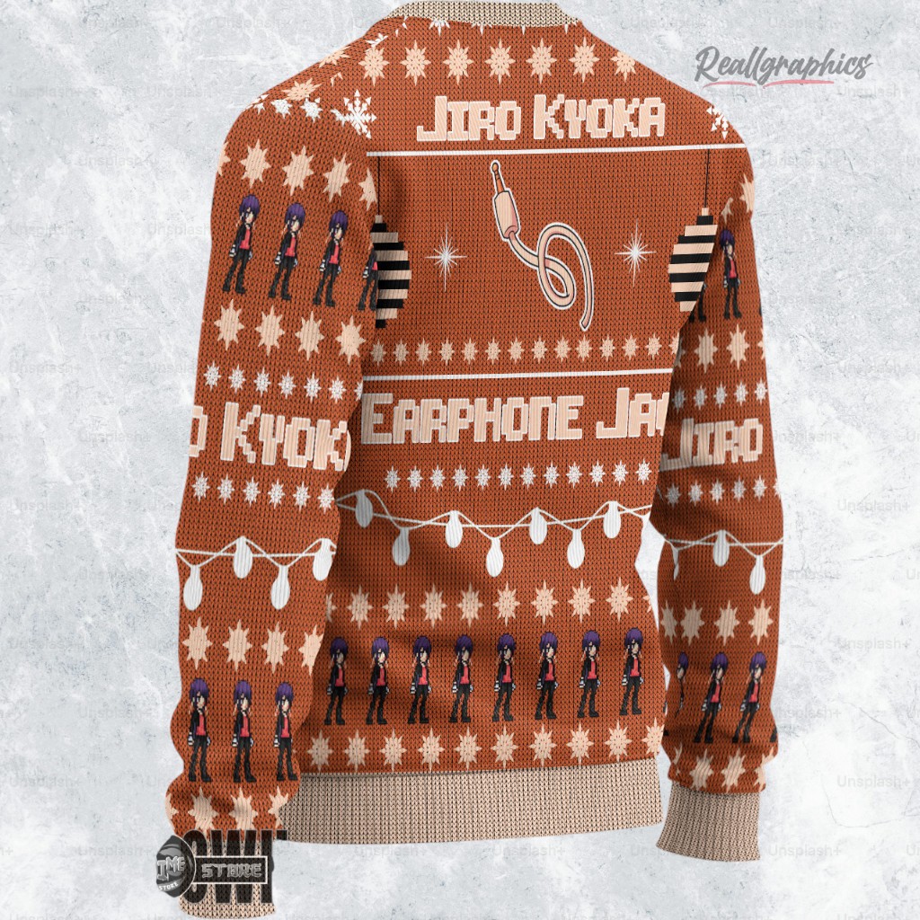 jiro kyoka ugly christmas sweater my hero academia sweatshirt 2 azdmtt