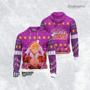jojos bizarre adenture giorno gioanna anime christmas ugly sweater anime xmas gift ideas 1 iydo8q