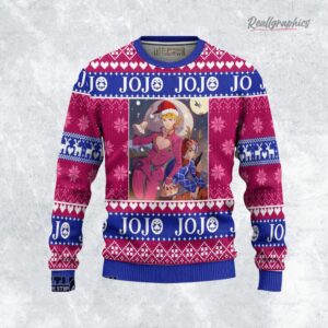 jojos bizarre adenture ugly sweater guido x giorno sweatshirt christmas gift 1 ic3brf