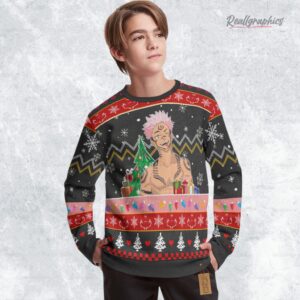 jujutsu kaisen ugly sweater custom ryomen sukuna sweatshirt 1 qlieys