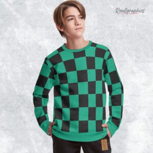 kamado tanjirou pattern ugly sweater demon slayer anime cosplay christmas gift 1 cijysq
