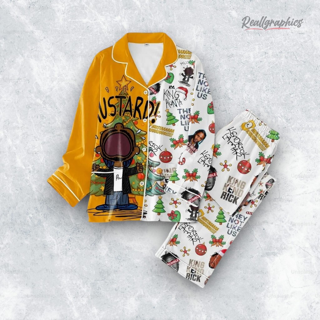 Kendrick Lamar Mustard Pajama Set Kendrick Lamar Mustard Pajama Set