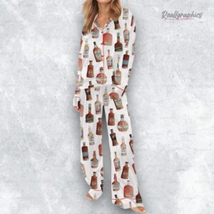 kentucky bourbon satin pajama set 1 zljfae