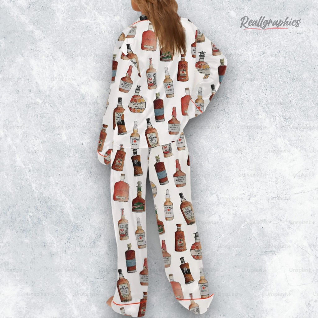 kentucky bourbon satin pajama set 2 vngd2l