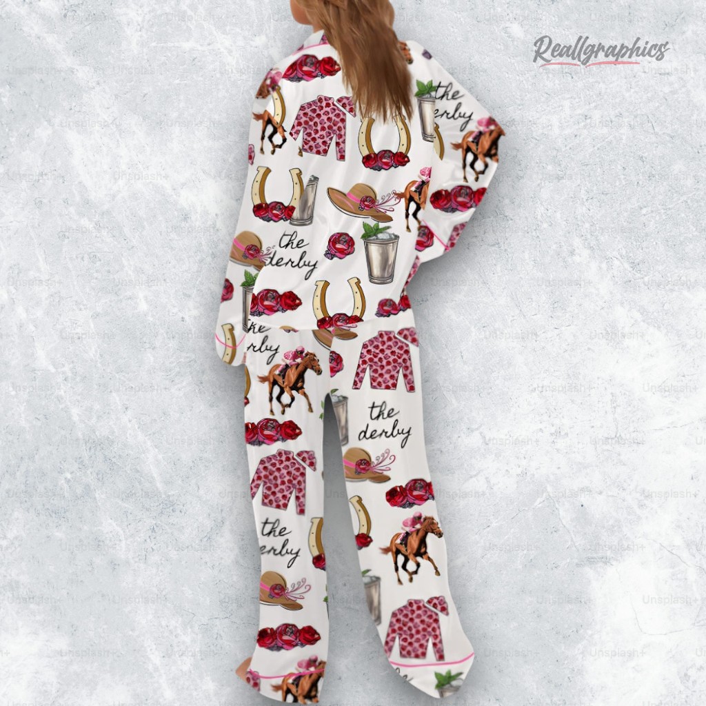 kentucky-derby-party-satin-pajama-set-3_acrskj kentucky derby party satin pajama set 3 acrskj
