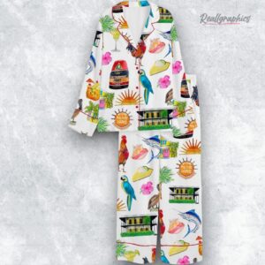 key west florida trael satin pajama set 1 nbsvjw