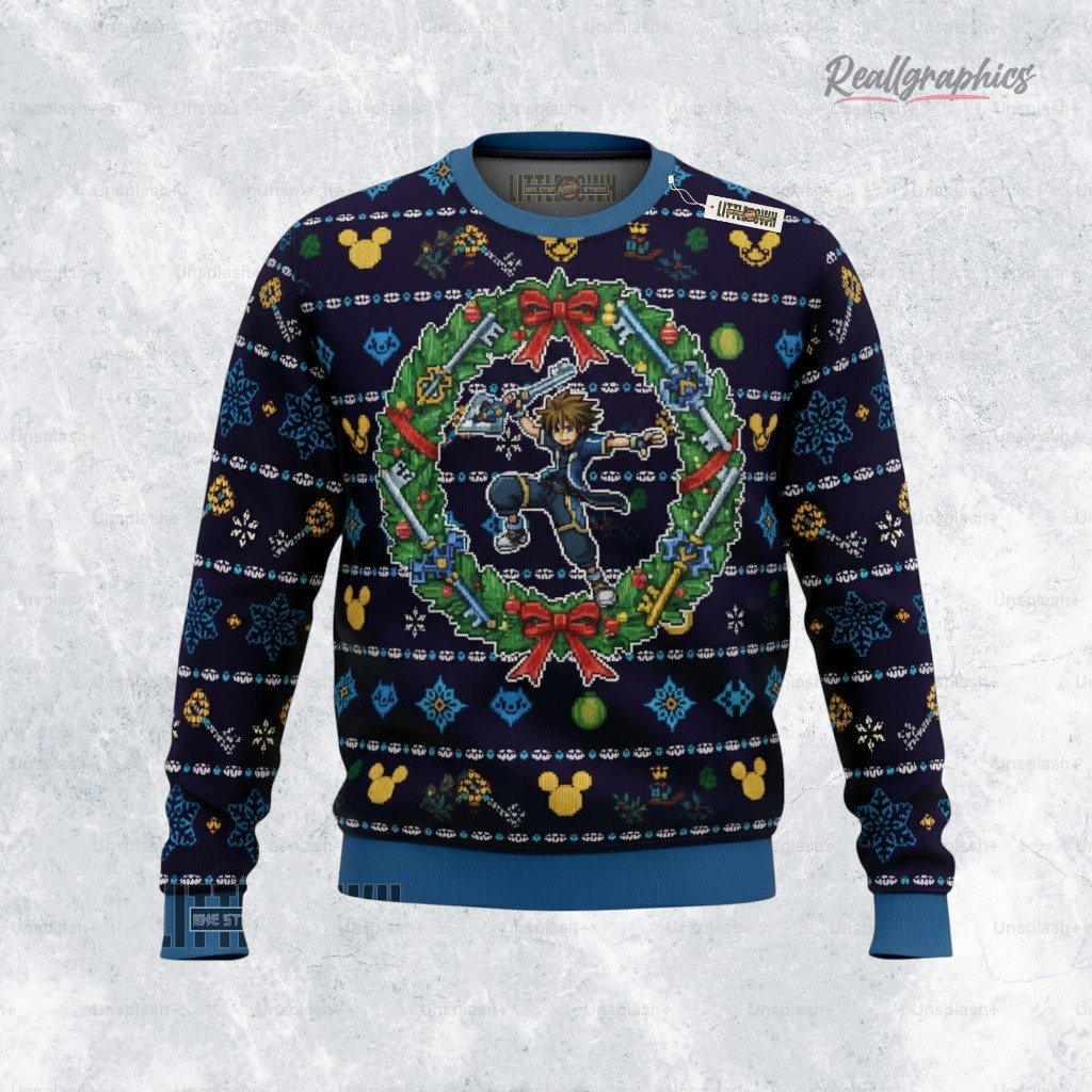 Keyblade Sora Kingdom Hearts Ugly Sweater Anime Xmas Gift Ideas Keyblade Sora Kingdom Hearts Ugly Sweater Anime Xmas Gift Ideas