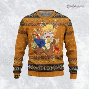 kny demon slayer ugly christmas sweater zenitsu xmas ugly sweatshirt sweater 1 mzmwkg