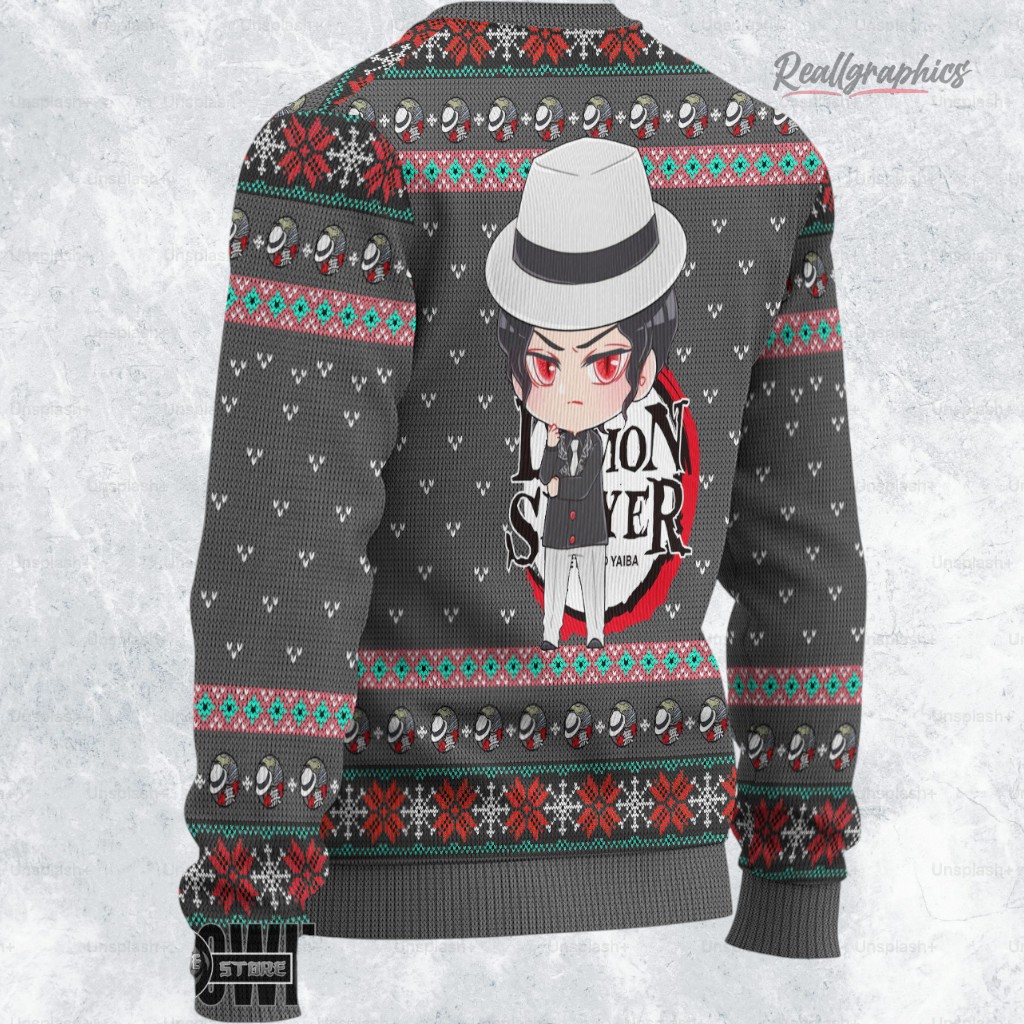 kny muzan ugly christmas sweater demon slayer custom anime sweatshirt 2 idadvk