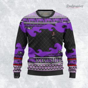 kokushibo ugly sweater custom demon slayer sweatshirt 1 rrjmqk