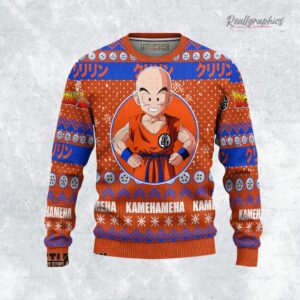 krillin ugly sweater dragon ball z xmas ugly sweatshirt sweater 1 uhdxja