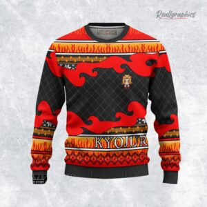 kyojuro ugly sweater custom demon slayer sweatshirt 1 v8zfkz