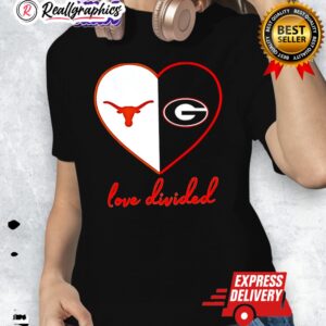 loe diided texas longhorns vs georgia bulldogs football nfl mashup logo shrt 1 dy25nh