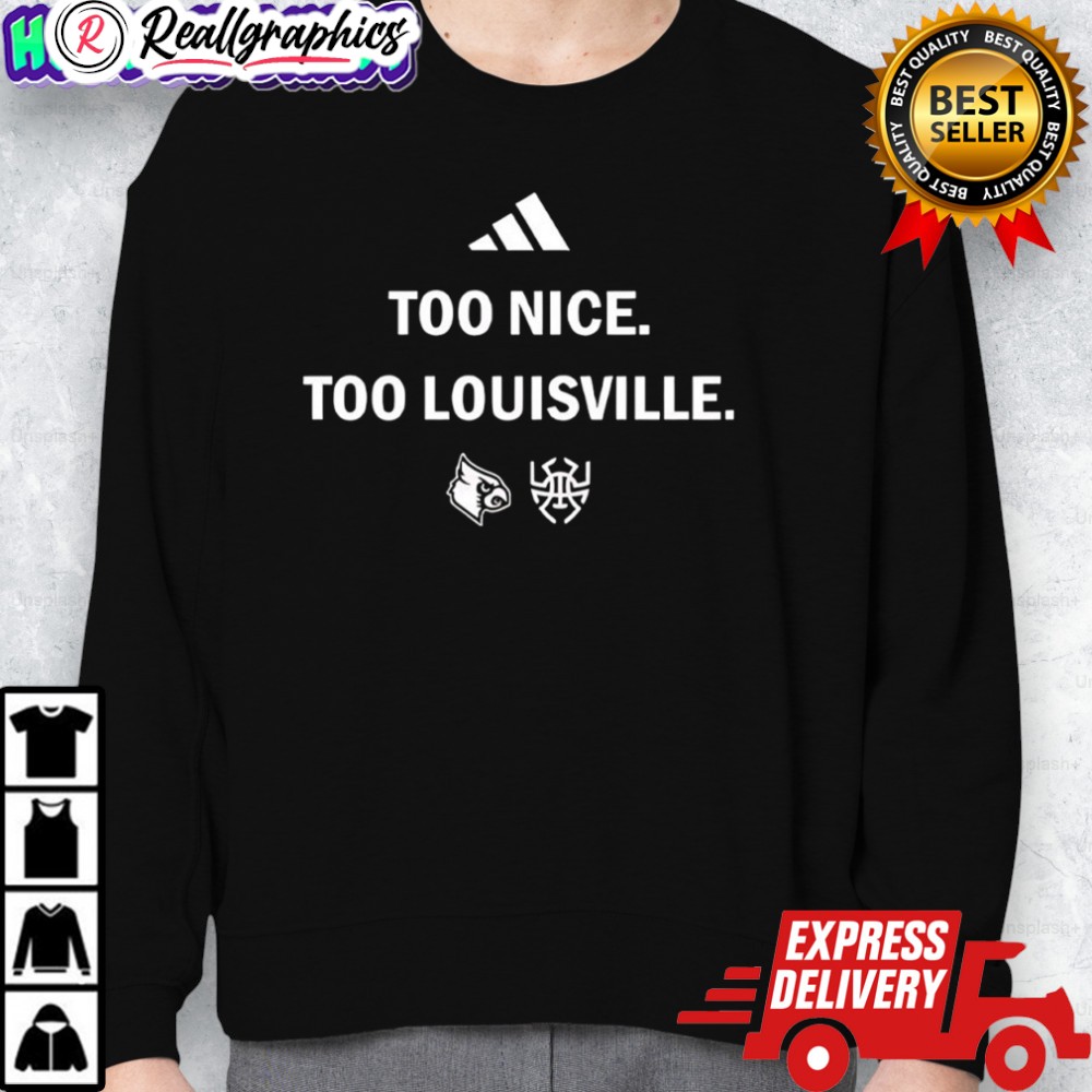 louisille cardinals and st. louis battlehawks logo too nice too louisille shirt 2 bdmpcz