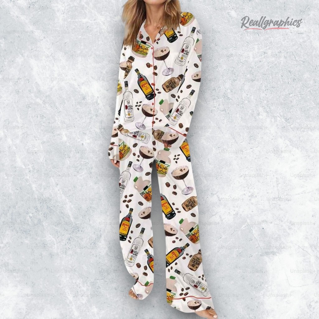 Make Espresso Martini Satin Pajama Set Make Espresso Martini Satin Pajama Set