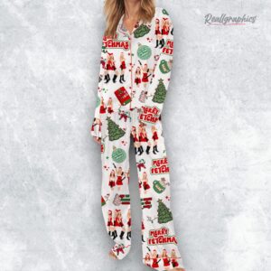 merry fetchmas silky satin pajama set 1 rlveyz