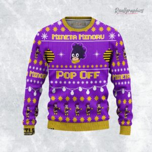 mineta minoru ugly christmas sweater my hero academia sweatshirt 1 mid78n