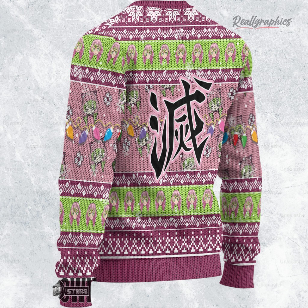 mitsuri ugly christmas sweater demon slayer custom anime sweatshirt 2 khdrvj
