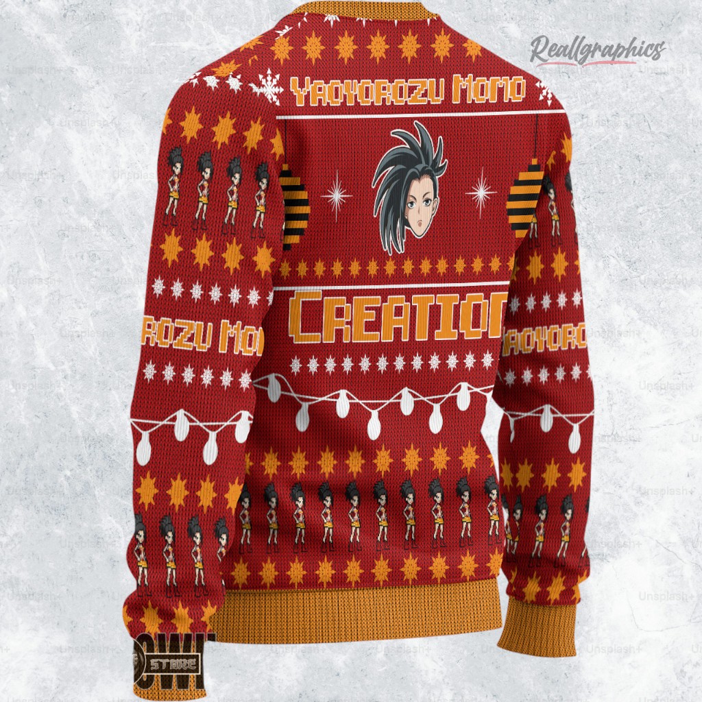 momo ugly christmas sweater my hero academia sweatshirt 2 nw2htw