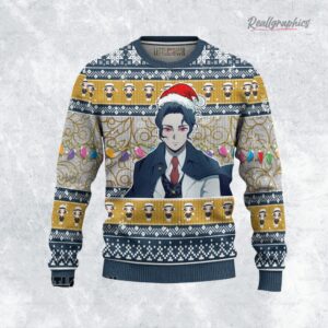 muzan kibutsuji ugly christmas sweater demon slayer custom anime sweatshirt 1 l5wr9b