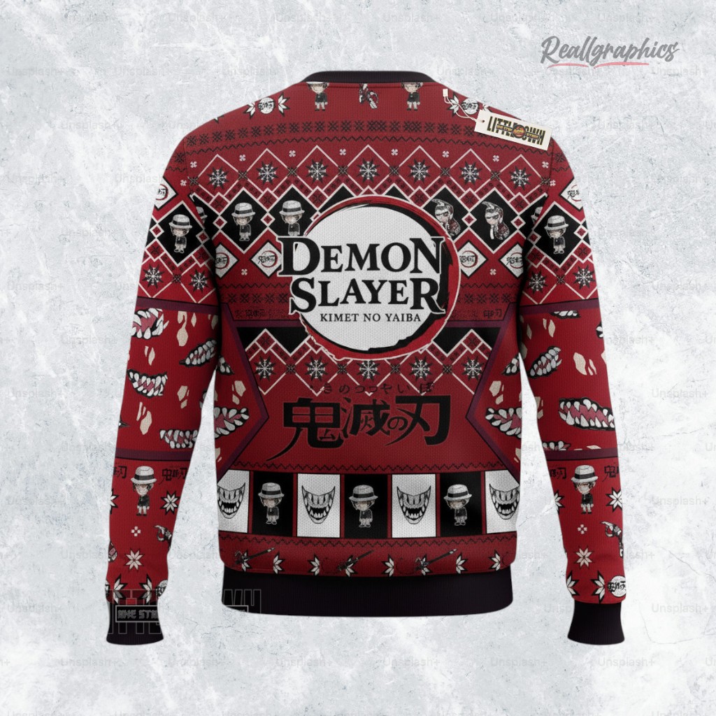 muzan kny ugly sweater anime xmas gift ideas 2 yllhwr