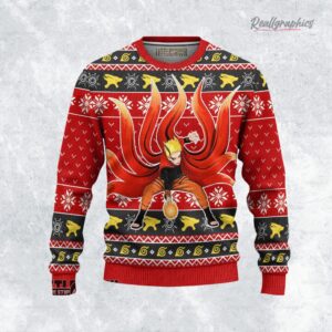 naruto baryon mode ugly christmas sweater 1 jzhsmz