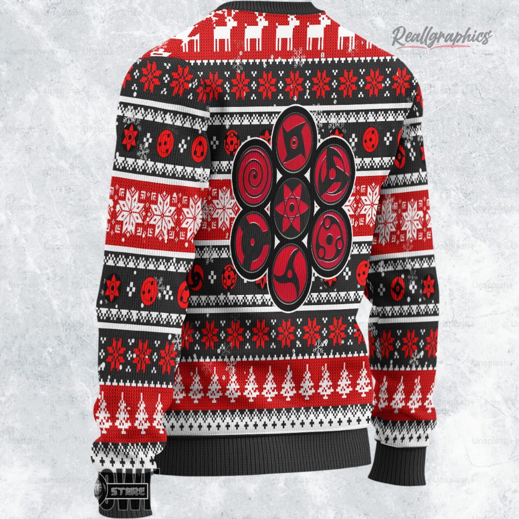 naruto ugly christmas sweater mangekyou sharingan sweatshirt 2 cc2wux