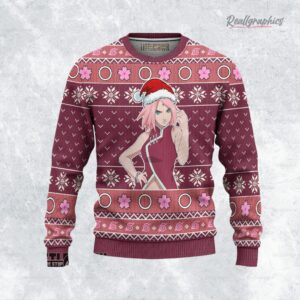 naruto ugly christmas sweater sakura 32 age sweatshirt 1 pw5abp