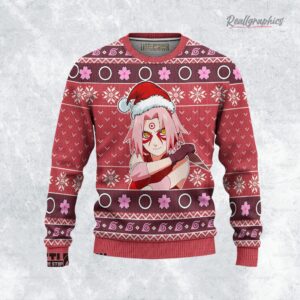 naruto ugly christmas sweater sakura sage mode sweatshirt 1 wralml