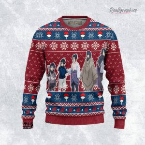 naruto ugly christmas sweater sasuke gaiden sweatshirt 1 apvcuw