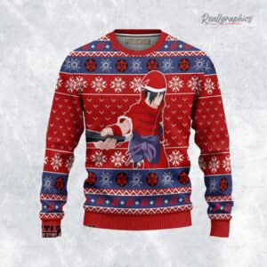naruto ugly christmas sweater sasuke mangekyo sharingan sweatshirt 1 l9nupu