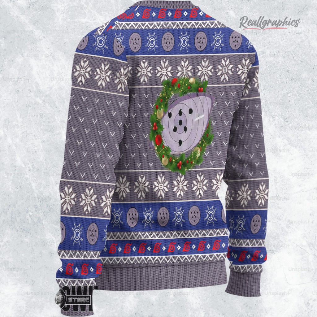 naruto ugly christmas sweater sasuke rinnegan sweatshirt 2 chsluc