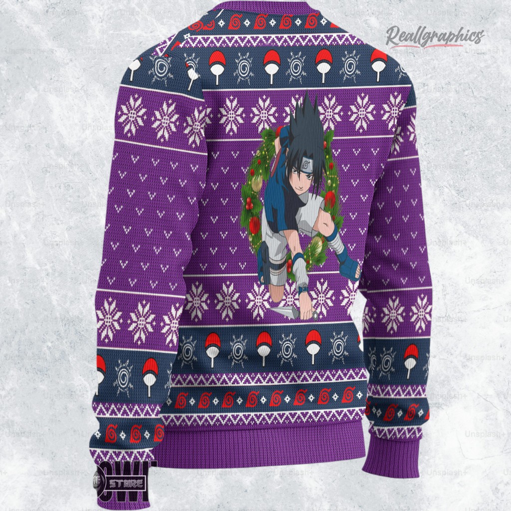 naruto ugly christmas sweater sasuke teen sweatshirt 2 hpxbfg