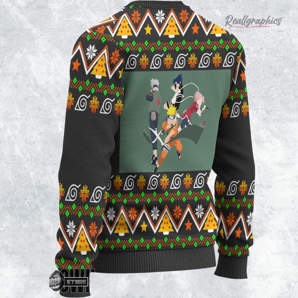 naruto ugly christmas sweater team 7 sweatshirt 2 mszp6l